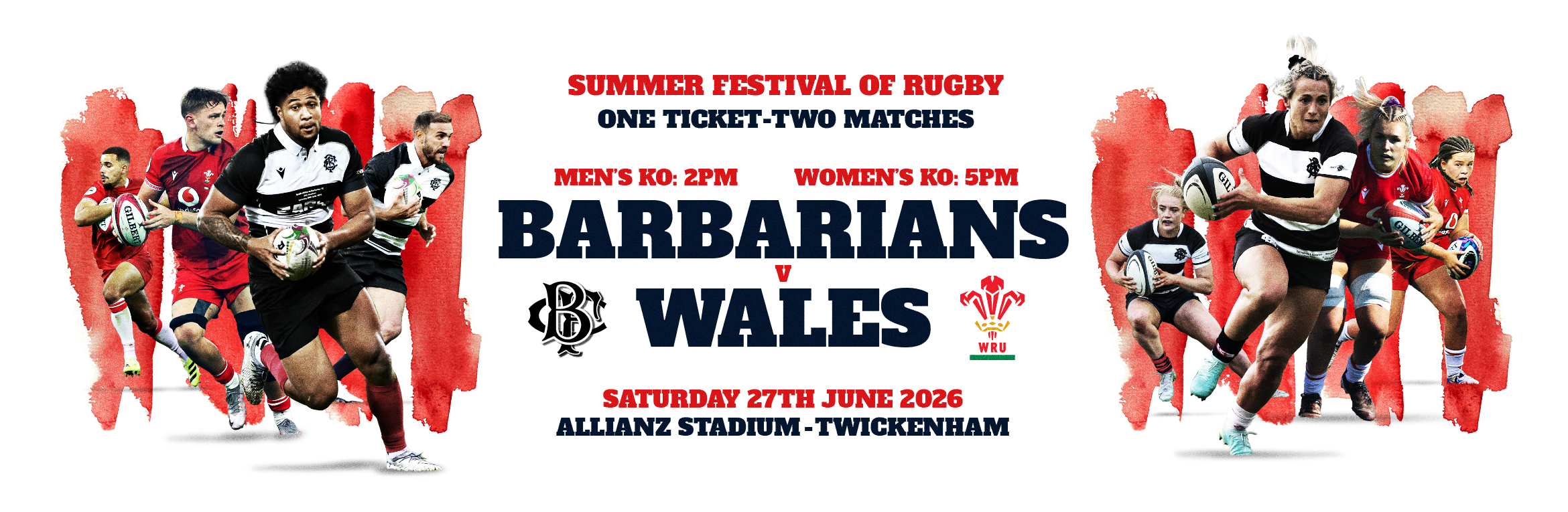 Barbarians v Wales (Men's & Women's)