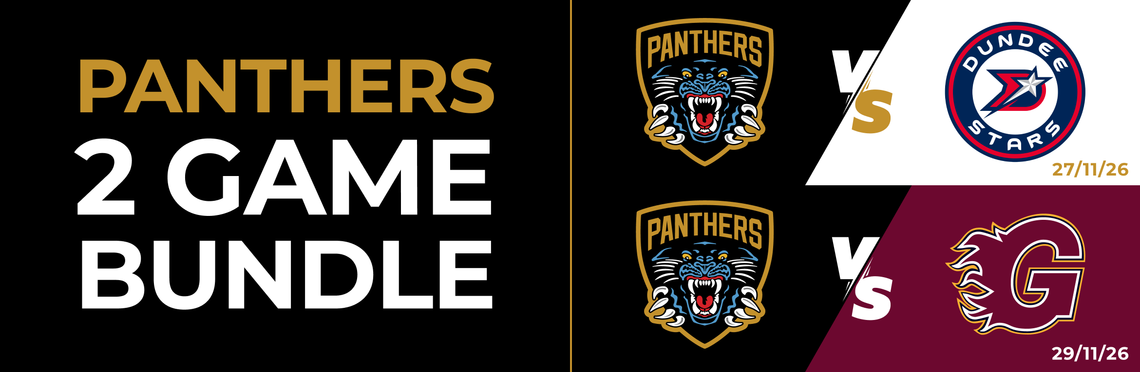 Nottingham Panthers Bundle 27 + 29 Nov 2026